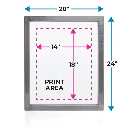 Baselayr 20x24in Aluminum Screen Printing Frame