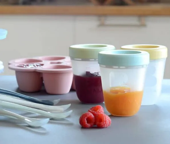 Beaba Set Of 3 Single  Portions Silicone - Jungle