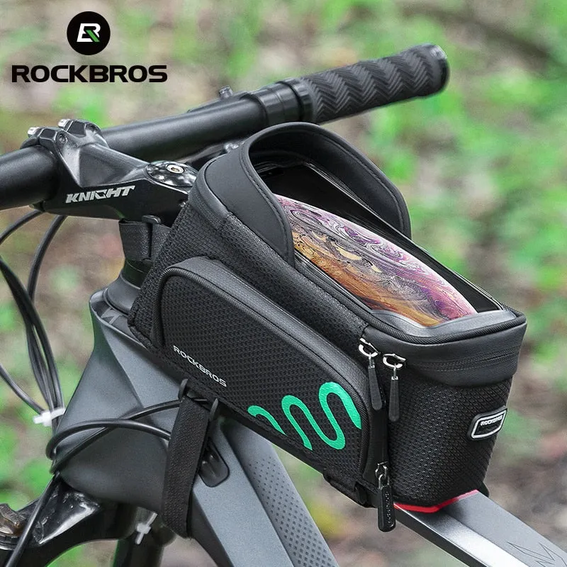 Bicycle Frame Bag Cycling Touch Screen Cycling Bag Top Front Tube