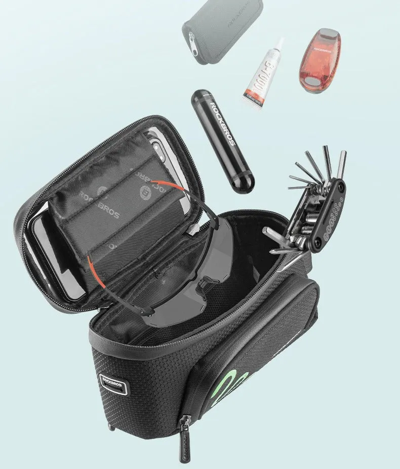 Bicycle Frame Bag Cycling Touch Screen Cycling Bag Top Front Tube