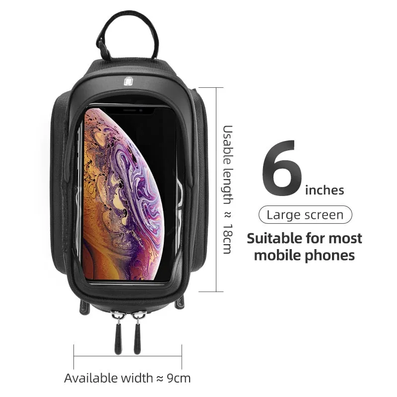 Bicycle Frame Bag Cycling Touch Screen Cycling Bag Top Front Tube