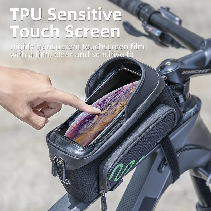Bicycle Frame Bag Cycling Touch Screen Cycling Bag Top Front Tube
