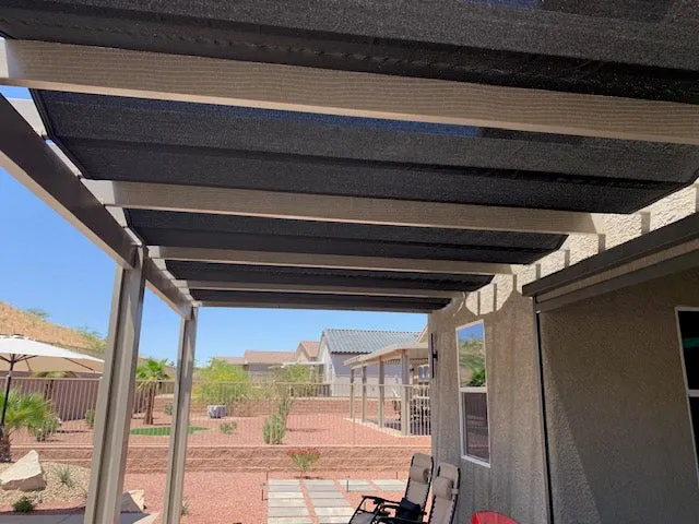 Black 86% Super Shade Mesh Tarp 6' x 20'