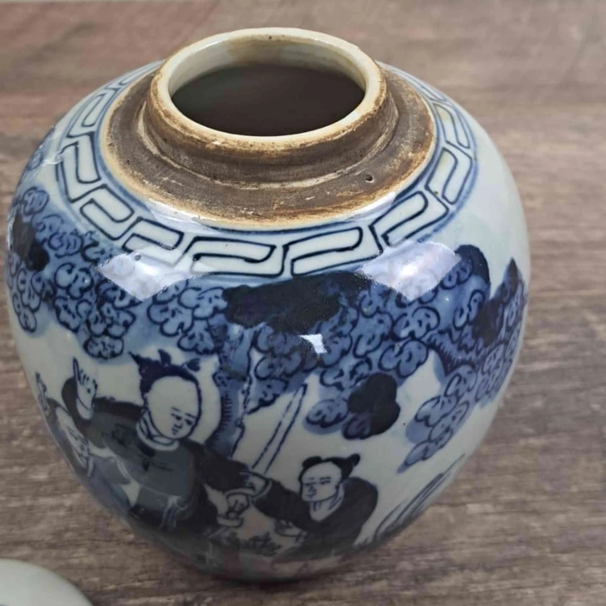 Blue and White Chinese Ginger Jar - 15cm