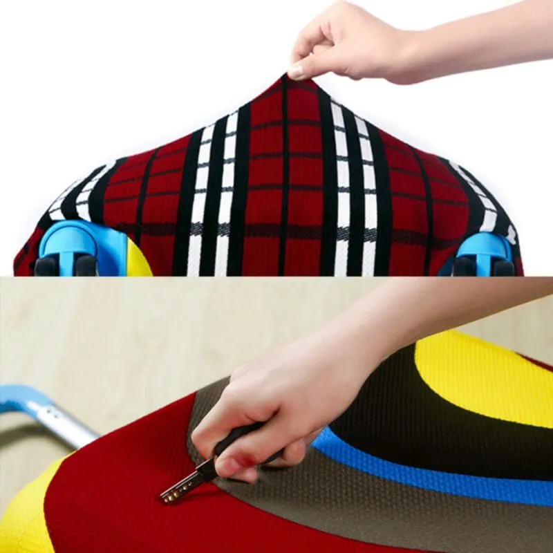 Blue Nautical Wheel | Standard Design | Luggage Suitcase Protective Cover