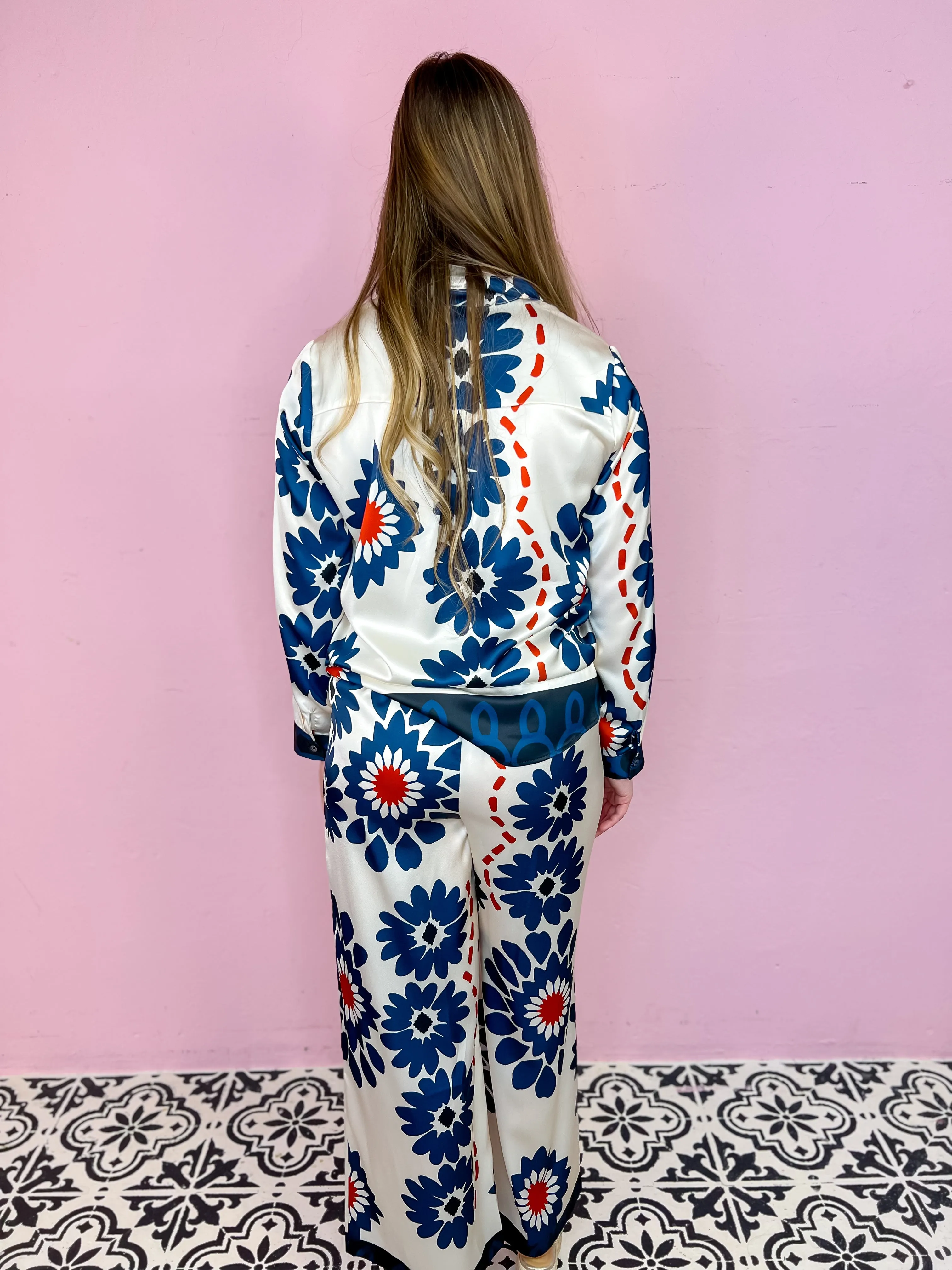 Boardwalk Chic Floral Blouse