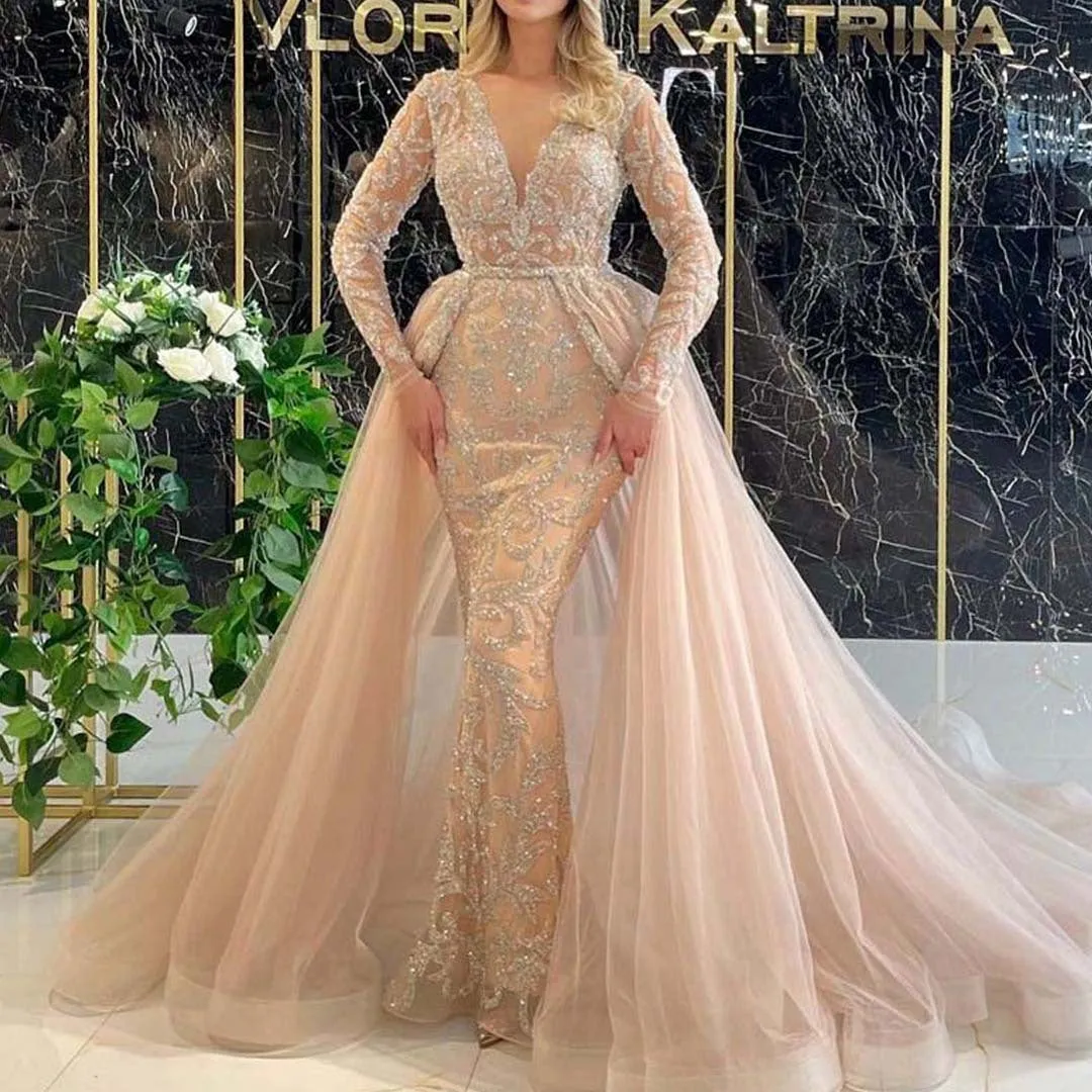 Bohemian Chic Wedding Dress Guest Dress Temperament Bride Trailing French Simplicity Long Sleeve Court Style