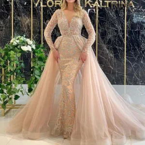 Bohemian Chic Wedding Dress Guest Dress Temperament Bride Trailing French Simplicity Long Sleeve Court Style