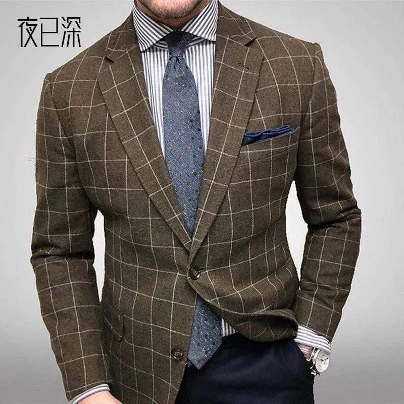 Bohemian Chic Wedding Guest Men Attire Multi-Color Leisure Suit Men's Top