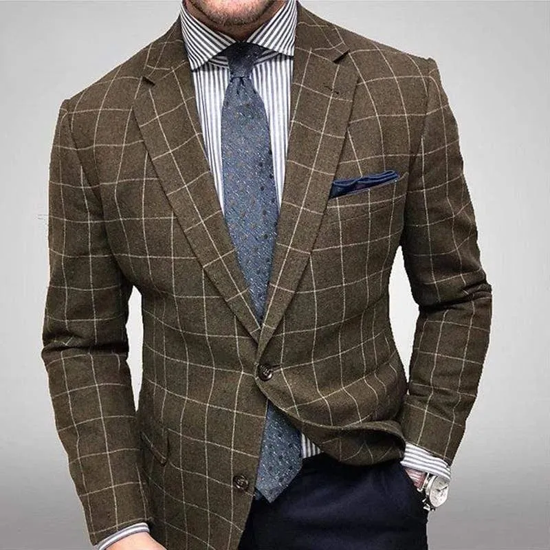 Bohemian Chic Wedding Guest Men Attire Multi-Color Leisure Suit Men's Top