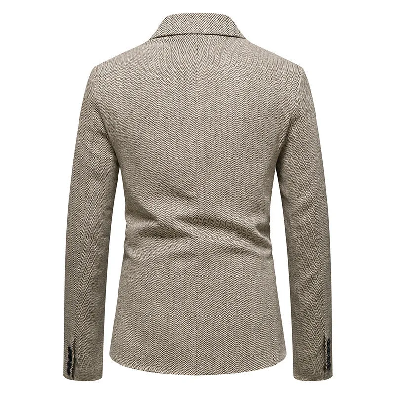 Bohemian Chic Wedding Guest Men Attire Single-Breasted Suit Casual Jacket