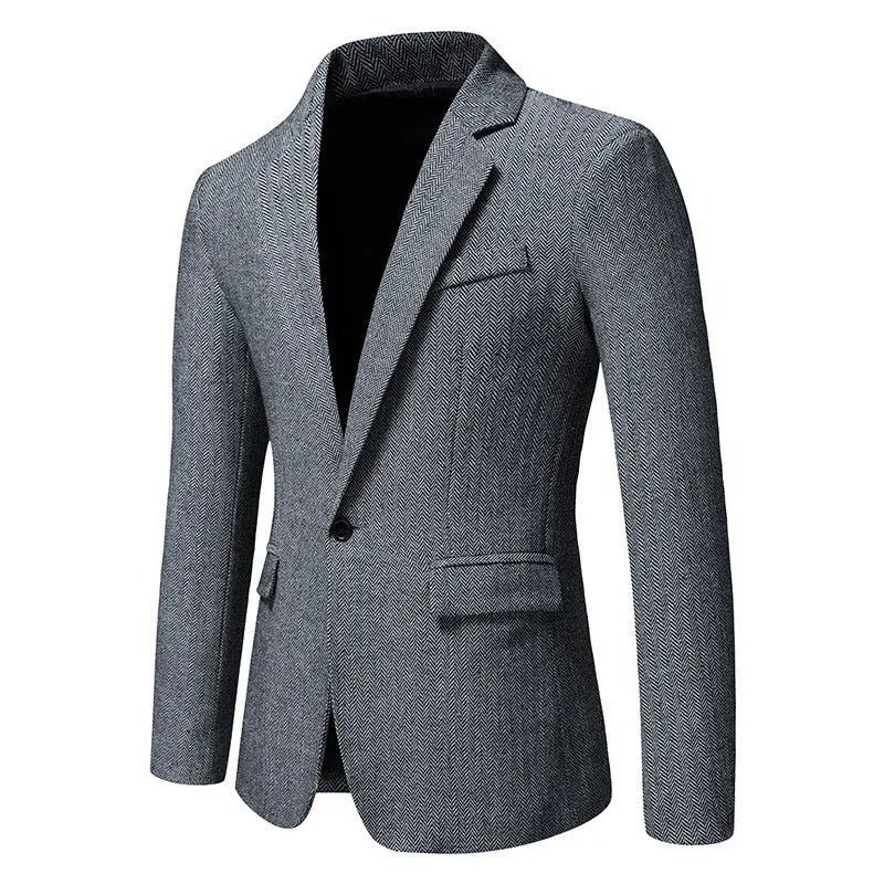 Bohemian Chic Wedding Guest Men Attire Single-Breasted Suit Casual Jacket