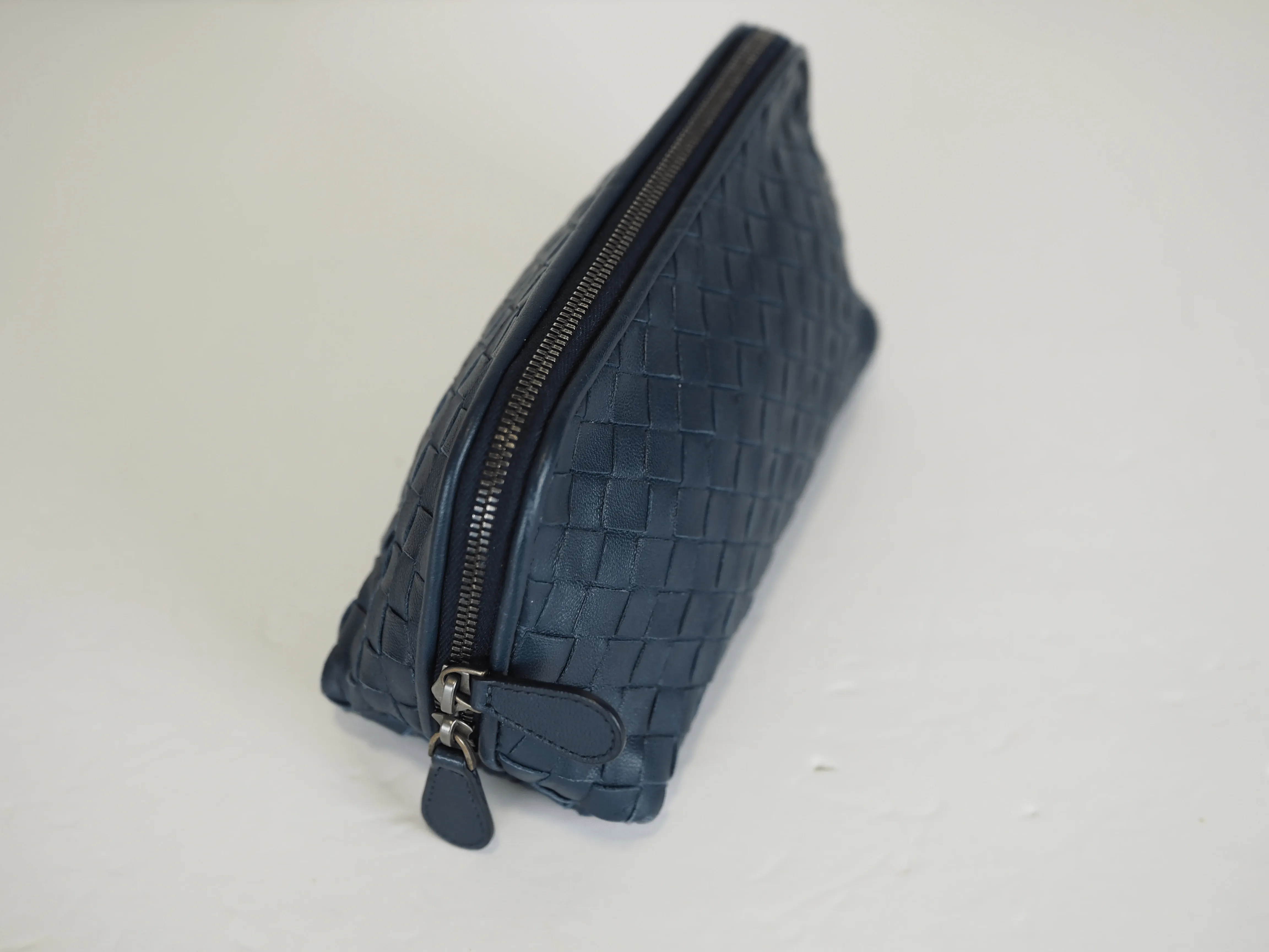 Bottega Intrecciato Cosmetic Pouch Navy