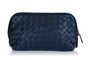 Bottega Intrecciato Cosmetic Pouch Navy
