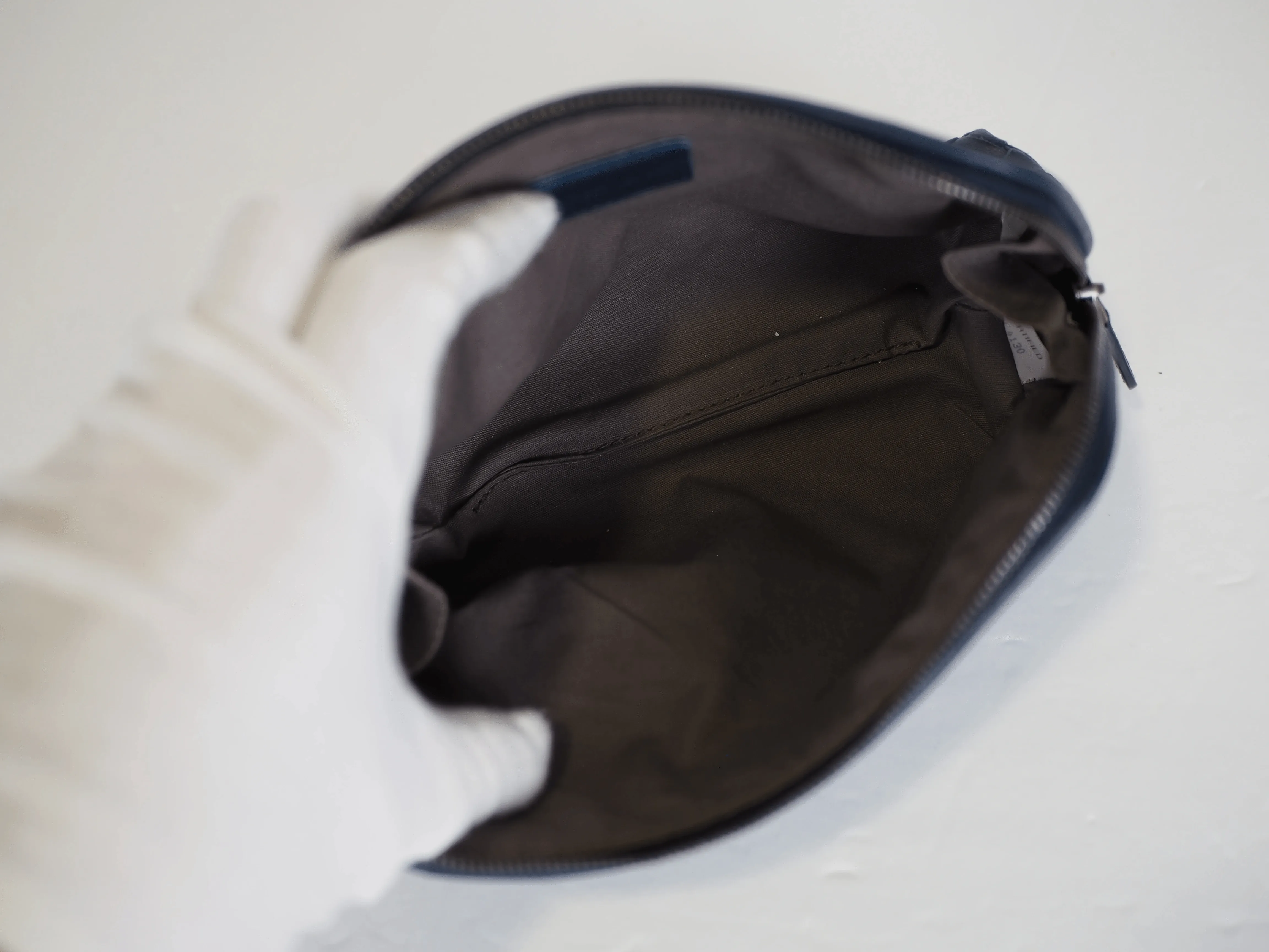Bottega Intrecciato Cosmetic Pouch Navy