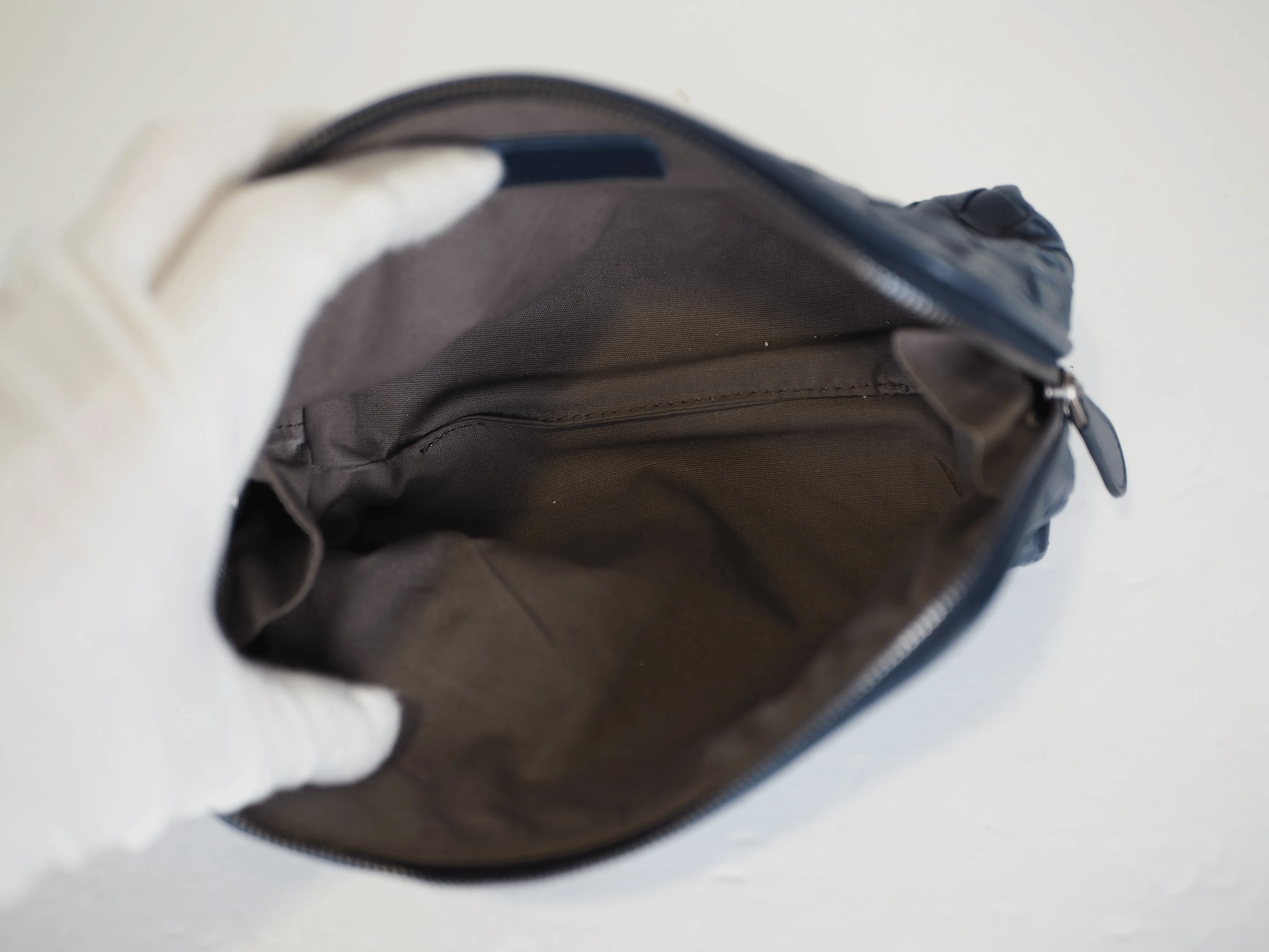 Bottega Intrecciato Cosmetic Pouch Navy