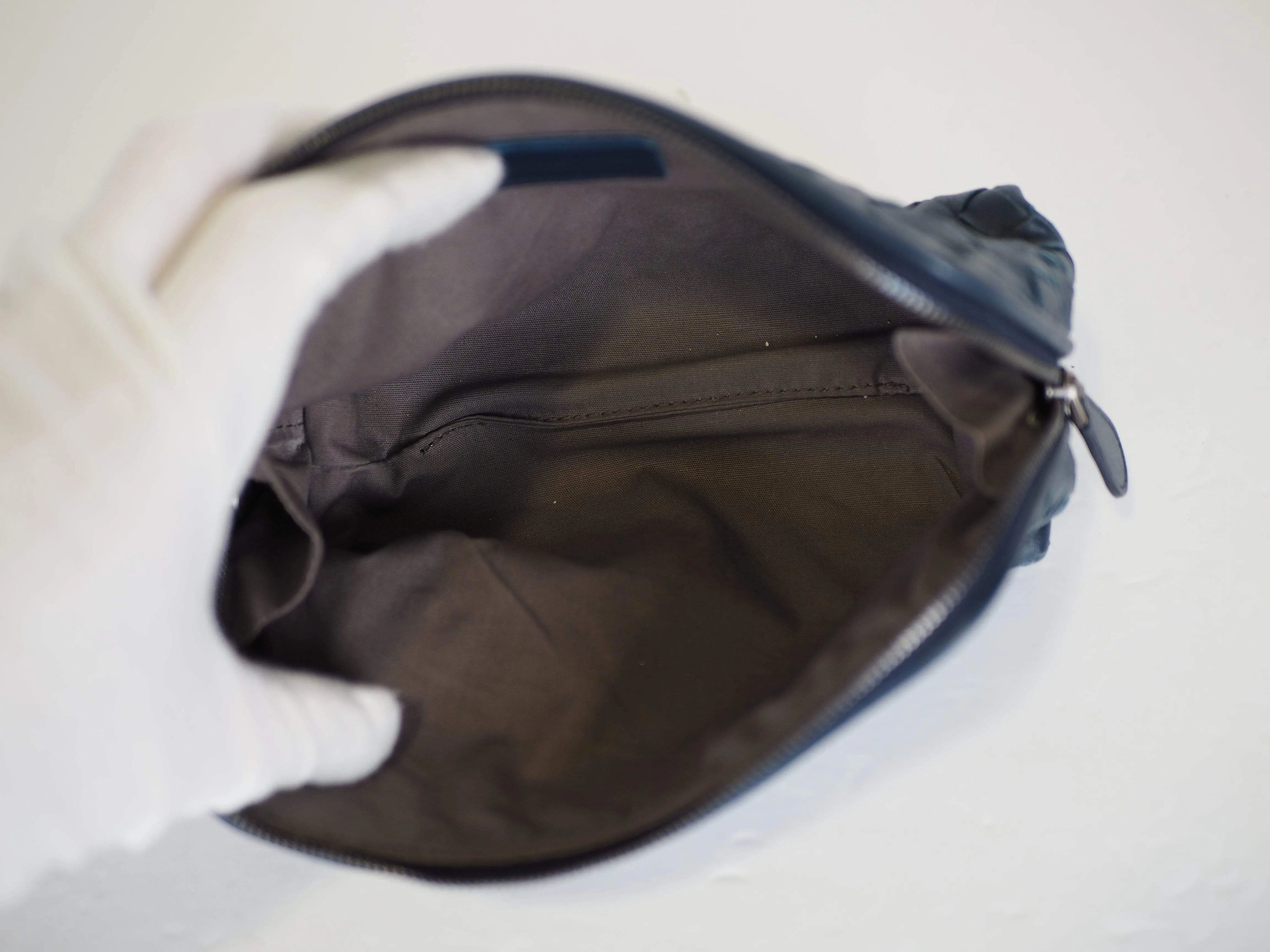 Bottega Intrecciato Cosmetic Pouch Navy