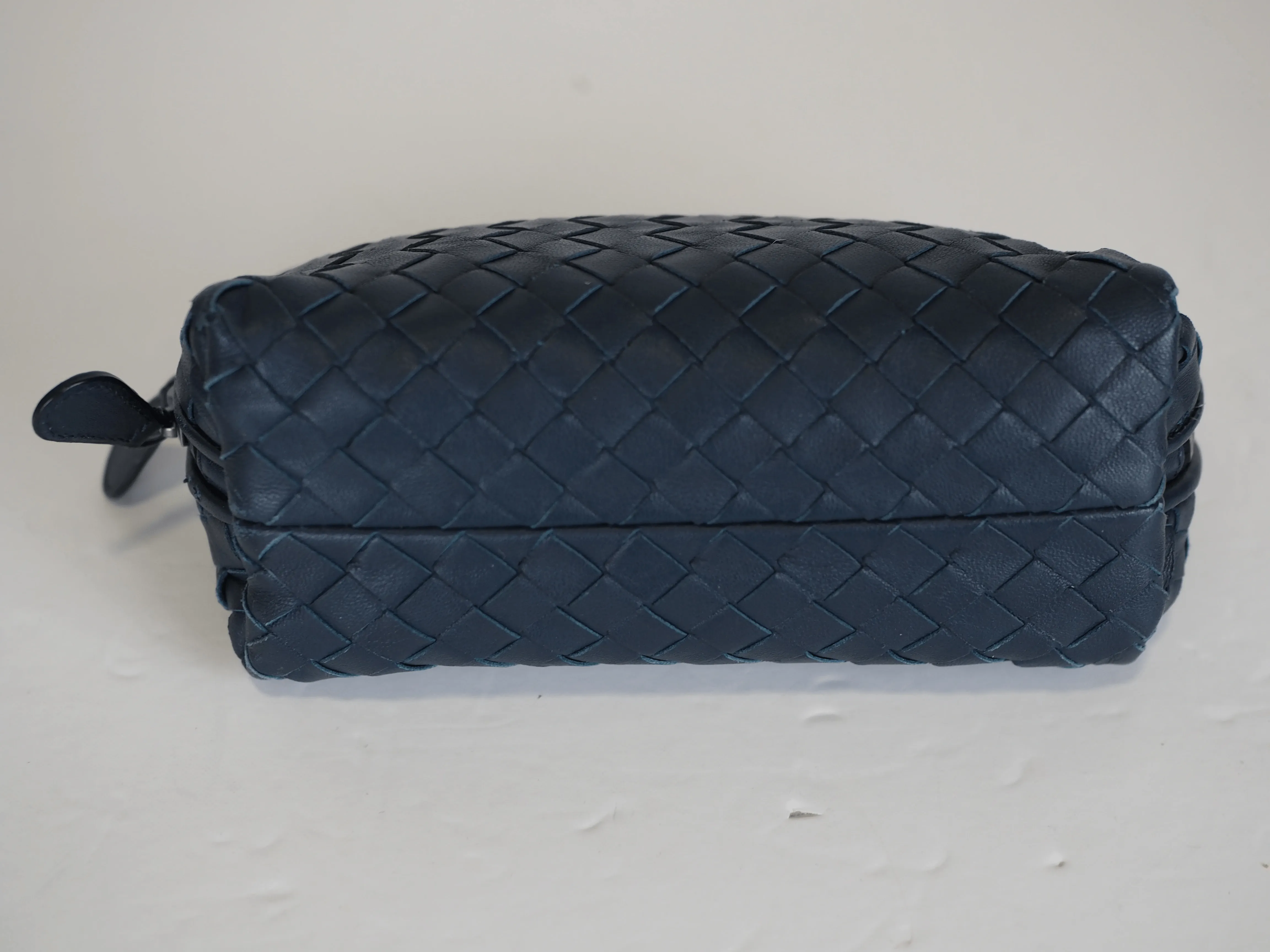 Bottega Intrecciato Cosmetic Pouch Navy