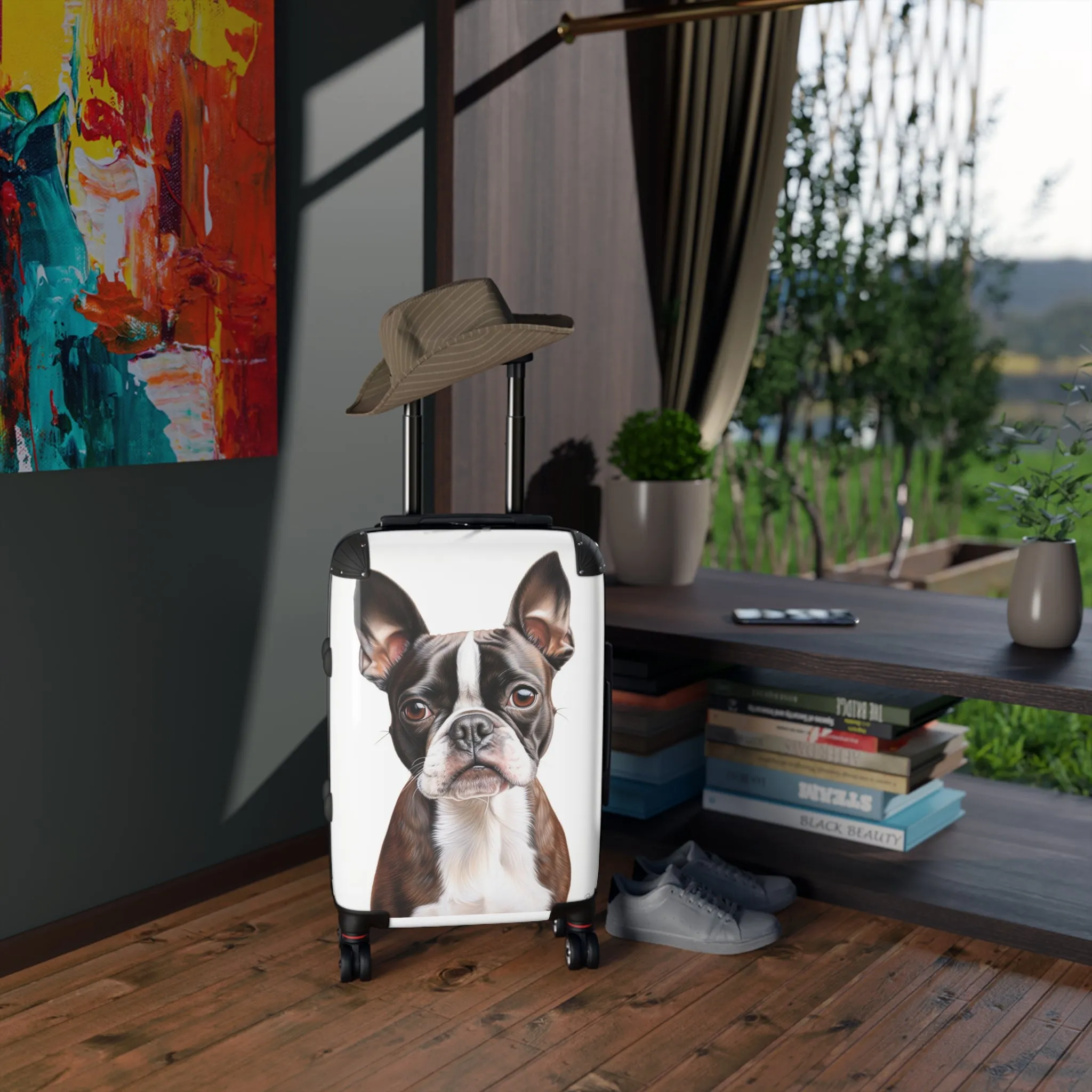 Boxer Terrier Suitcase