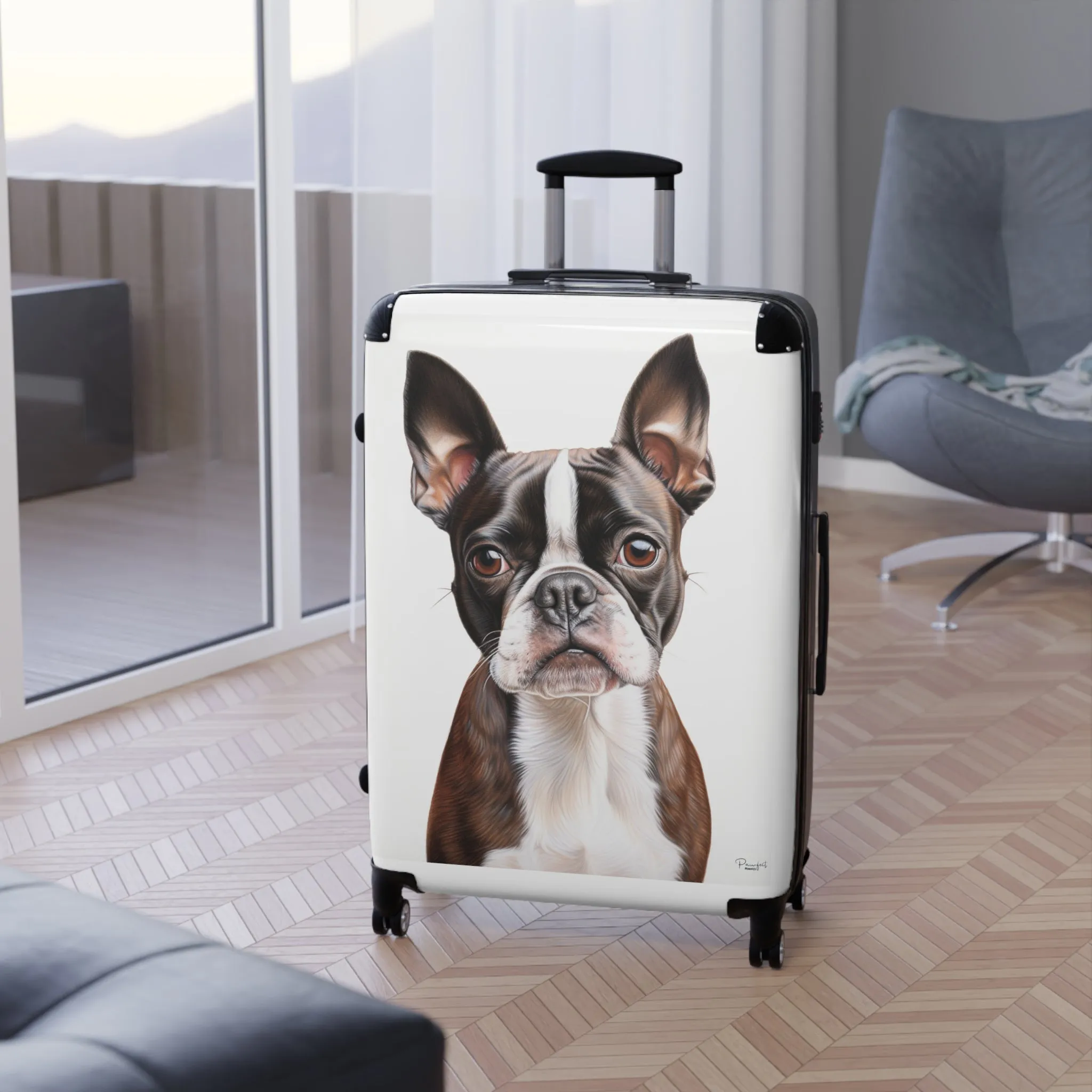 Boxer Terrier Suitcase