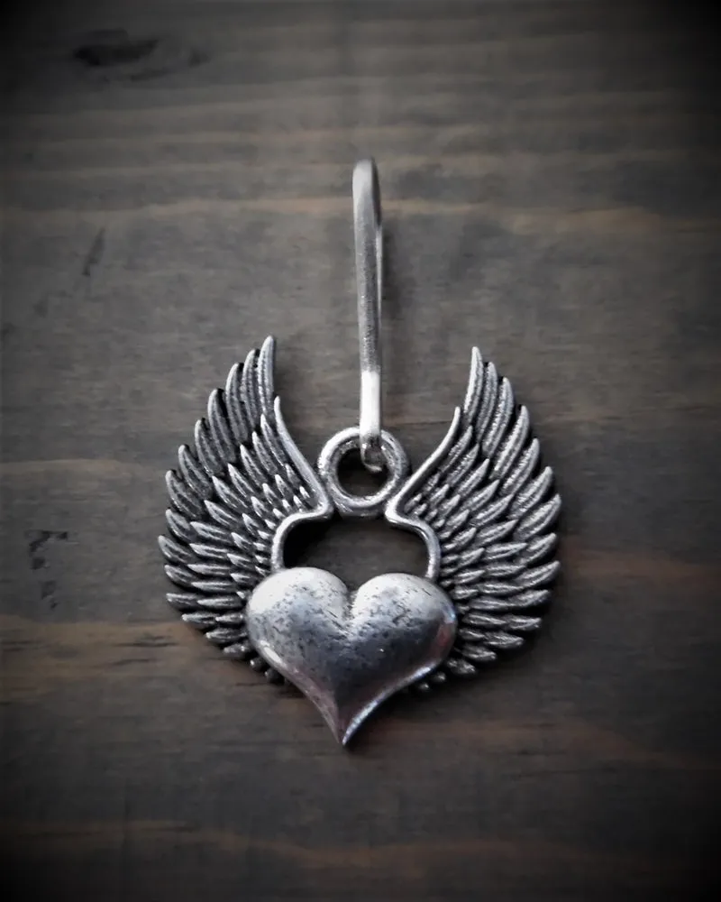 BZP-31 Heart Wing Zipper Pull Extender