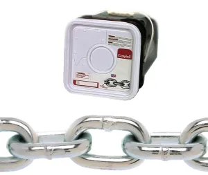 Campbell 014-3536 Proof Coil Chain, 5/16 in, 75 ft L, 30 Grade, Steel, Galvanized :PAIL: QUANTITY: 1