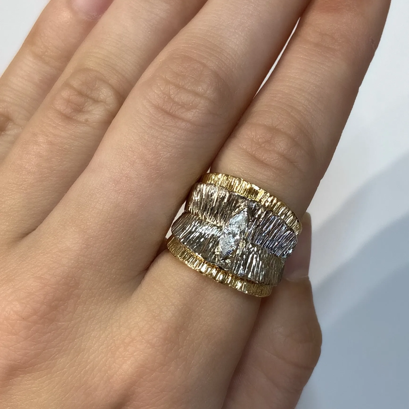 Canyon Marquise Diamond Ring by Margisa