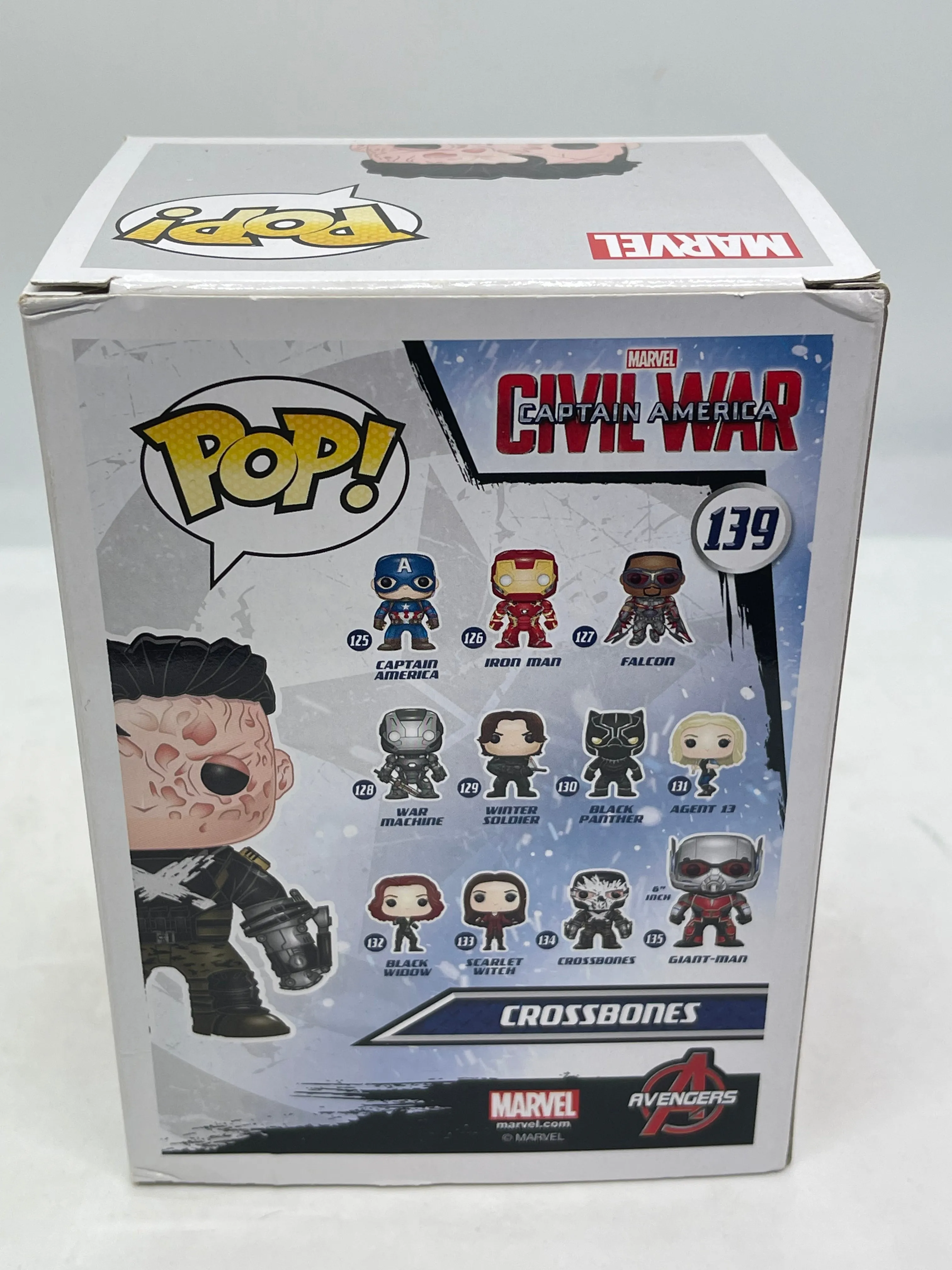Captain America: Civil War - Crossbones (Unmasked) Pop! Vinyl
