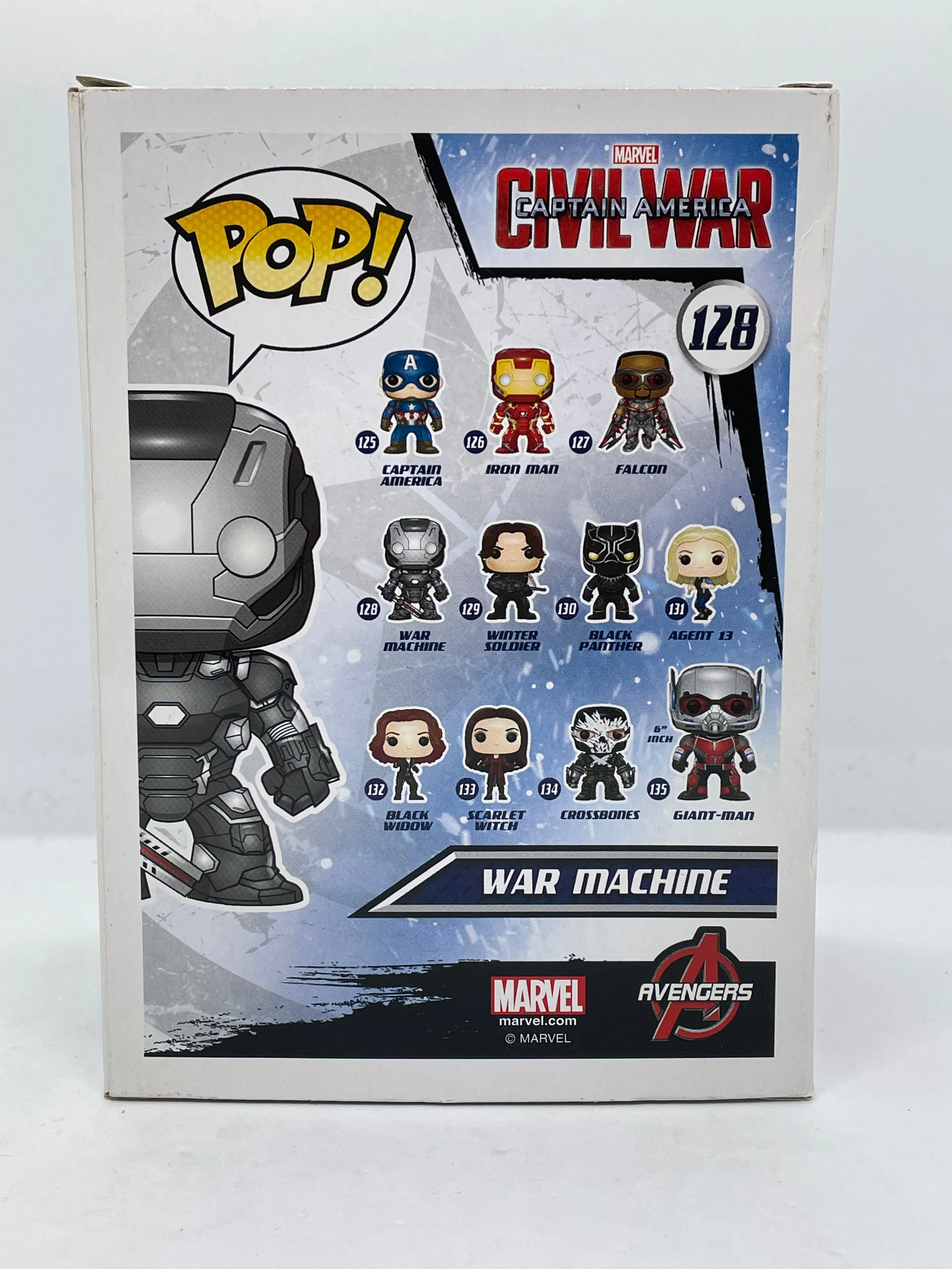 Captain America: Civil War - War Machine #128 Pop! Vinyl
