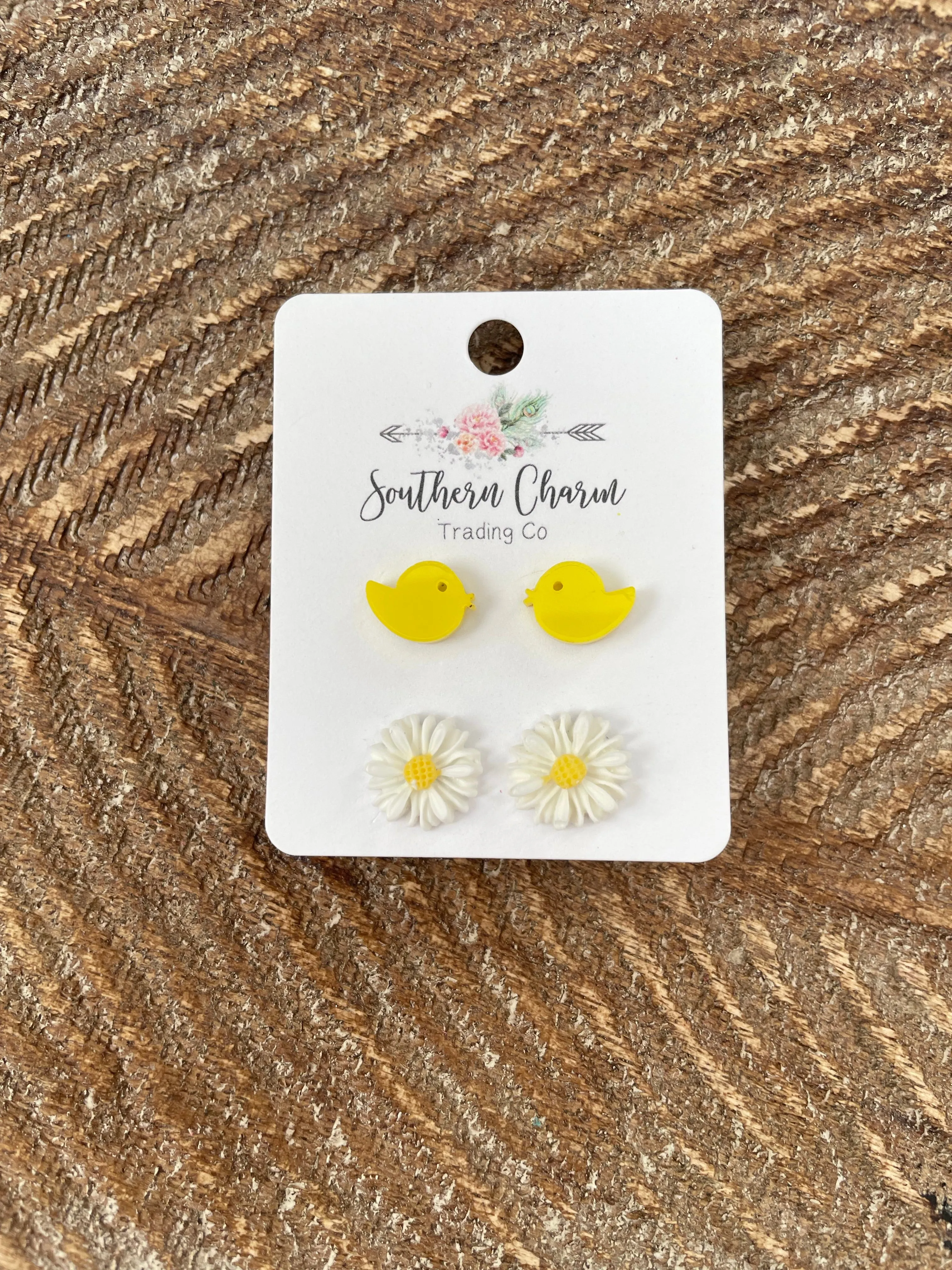 Chic & Flower Stud Set