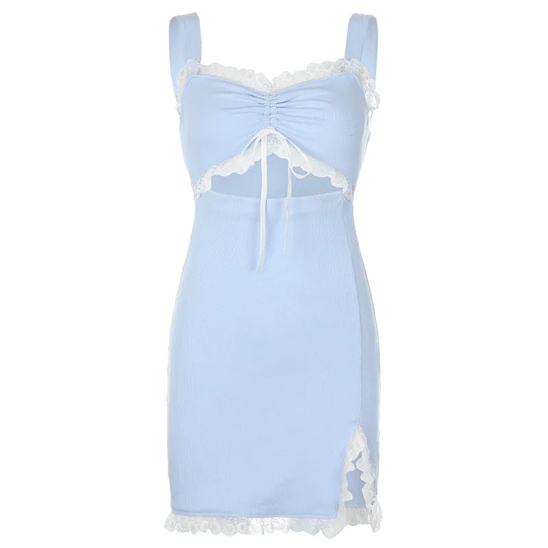 Chic blue dress PL50573