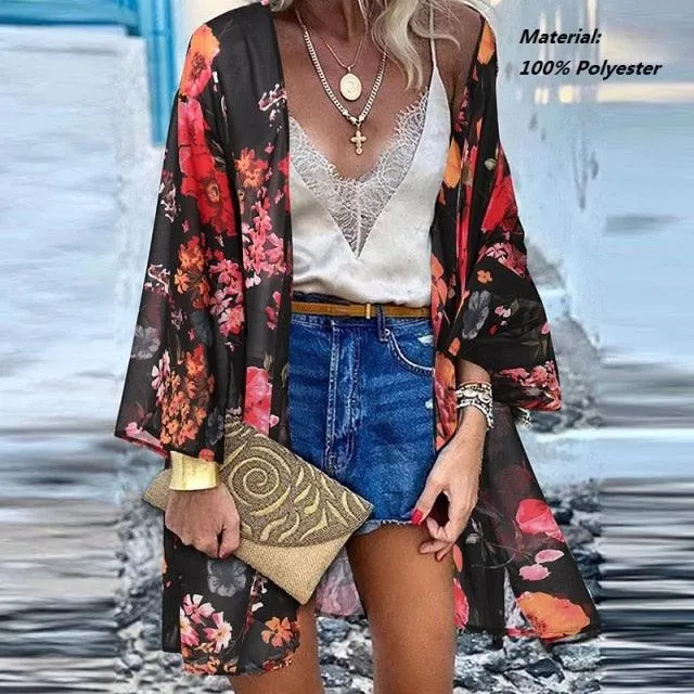 Chic Floral Kimono
