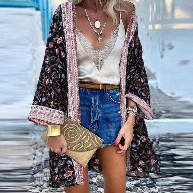Chic Floral Kimono