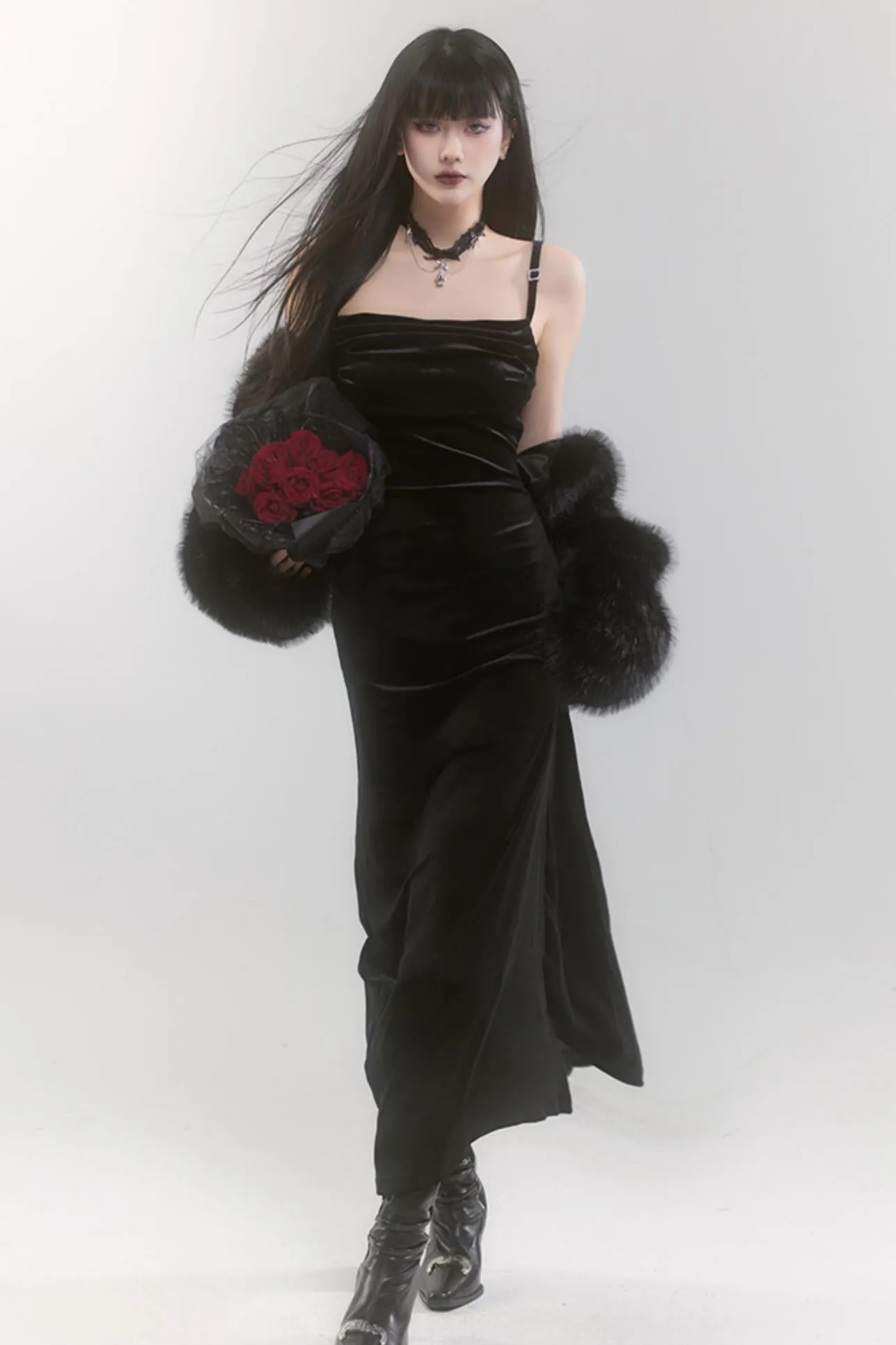 Chic Velvet Event Dress