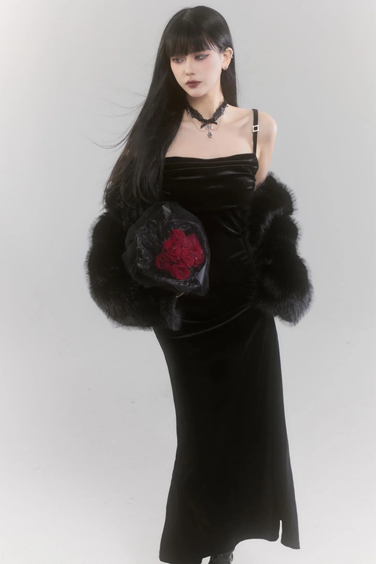 Chic Velvet Event Dress