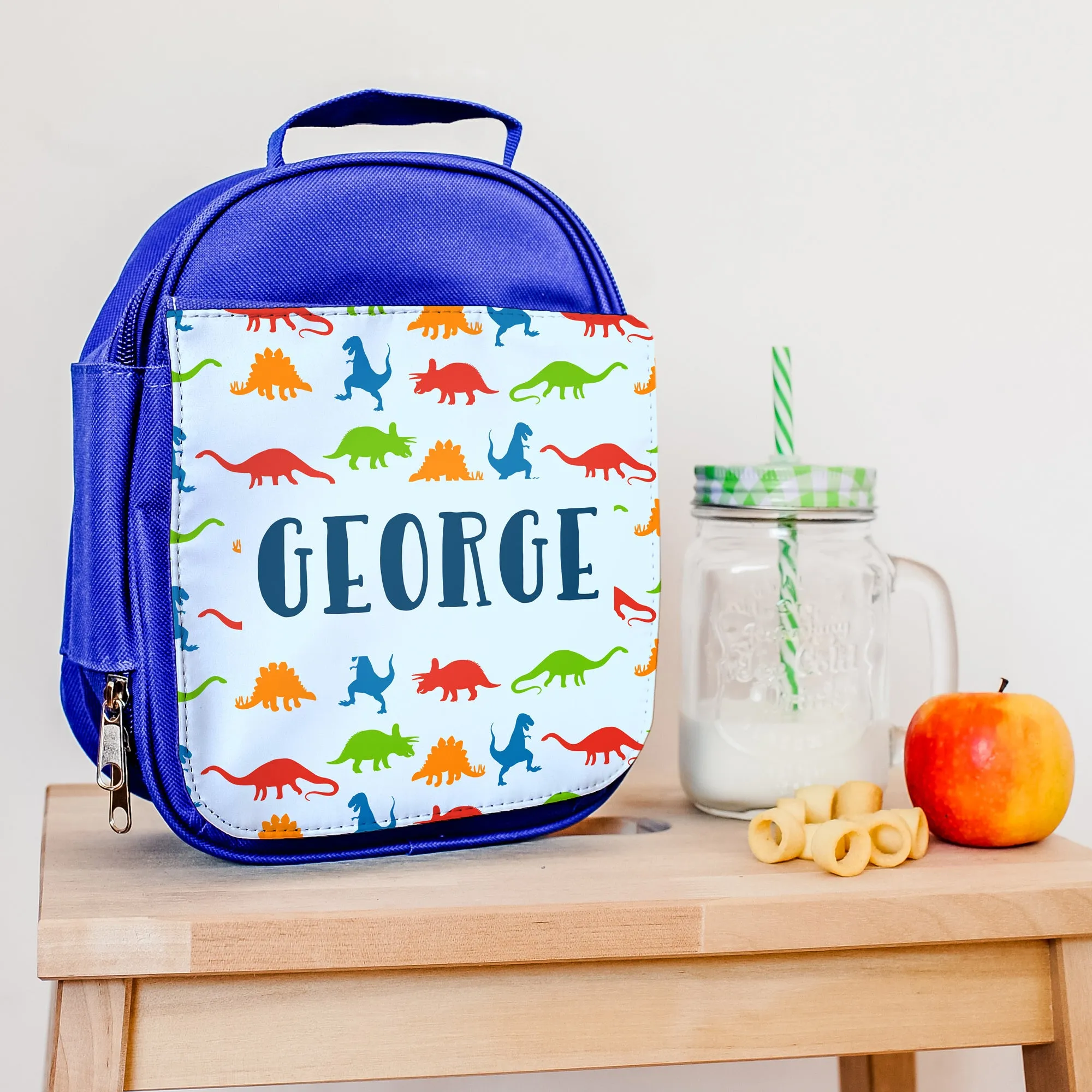 Children's Personalised Dinosaur Pattern Backpack