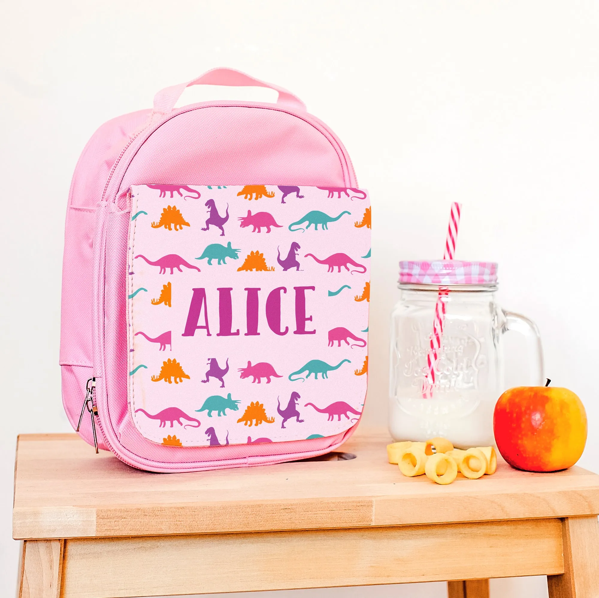 Children's Personalised Dinosaur Pattern Backpack
