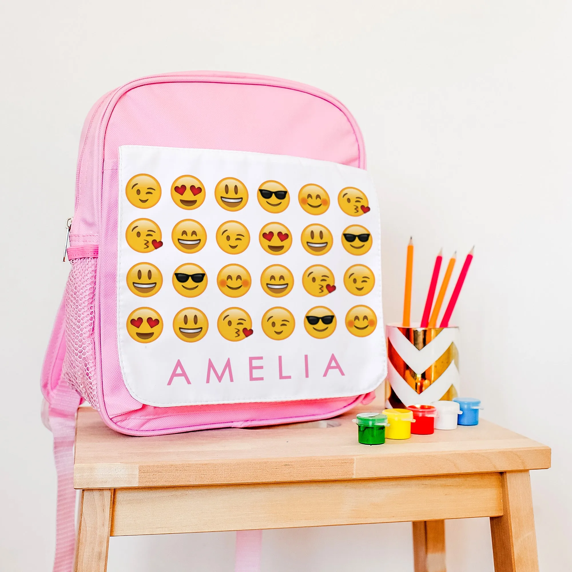 Children's Personalised Emoji Backpack