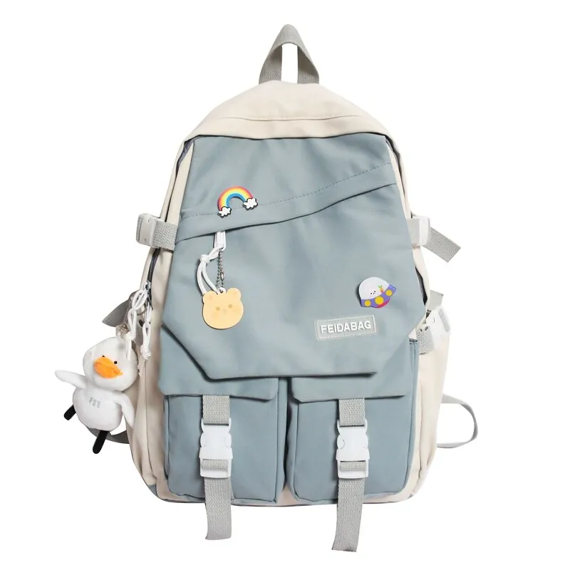 Christmas Gift Couples Waterproof Cute Backpack male Female Harajuku School Bag College Lady Kawaii Backpacks Fashion Book Girl Bags Student