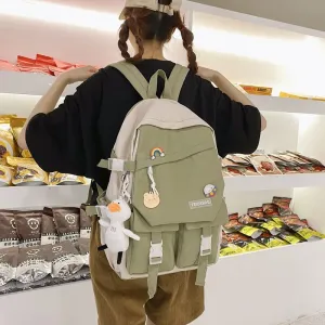 Christmas Gift Couples Waterproof Cute Backpack male Female Harajuku School Bag College Lady Kawaii Backpacks Fashion Book Girl Bags Student