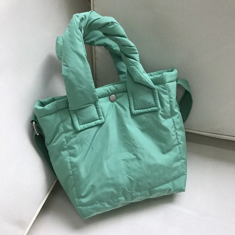 Christmas Gift Small Casual Candy Handbags for Women Ruched Pleated Colorful Ladies Crossbody Bags Cute Simple Weekender Shoulder Bag Girls New