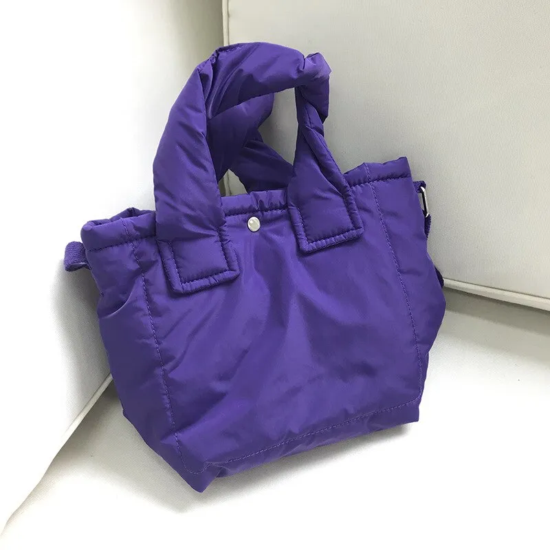 Christmas Gift Small Casual Candy Handbags for Women Ruched Pleated Colorful Ladies Crossbody Bags Cute Simple Weekender Shoulder Bag Girls New