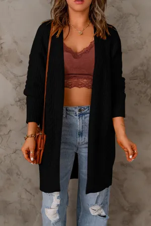 Chunky Knit Open Front Cardigan