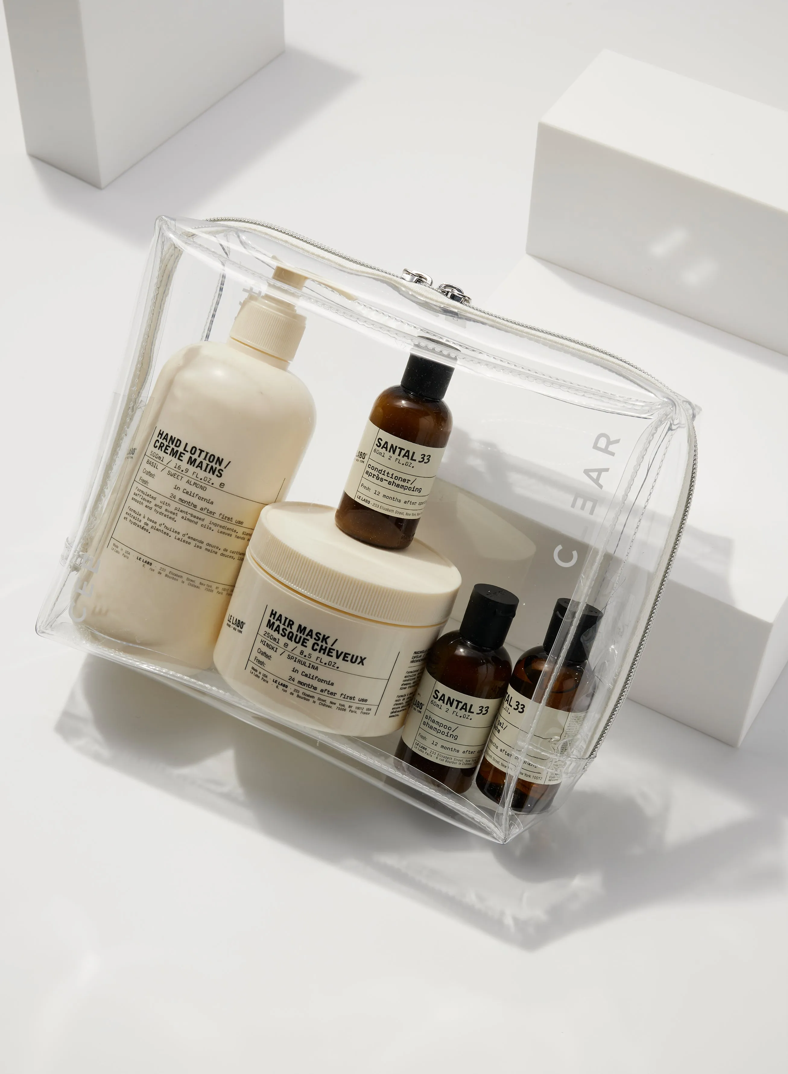 CLEAR LARGE COSMETIC CASE