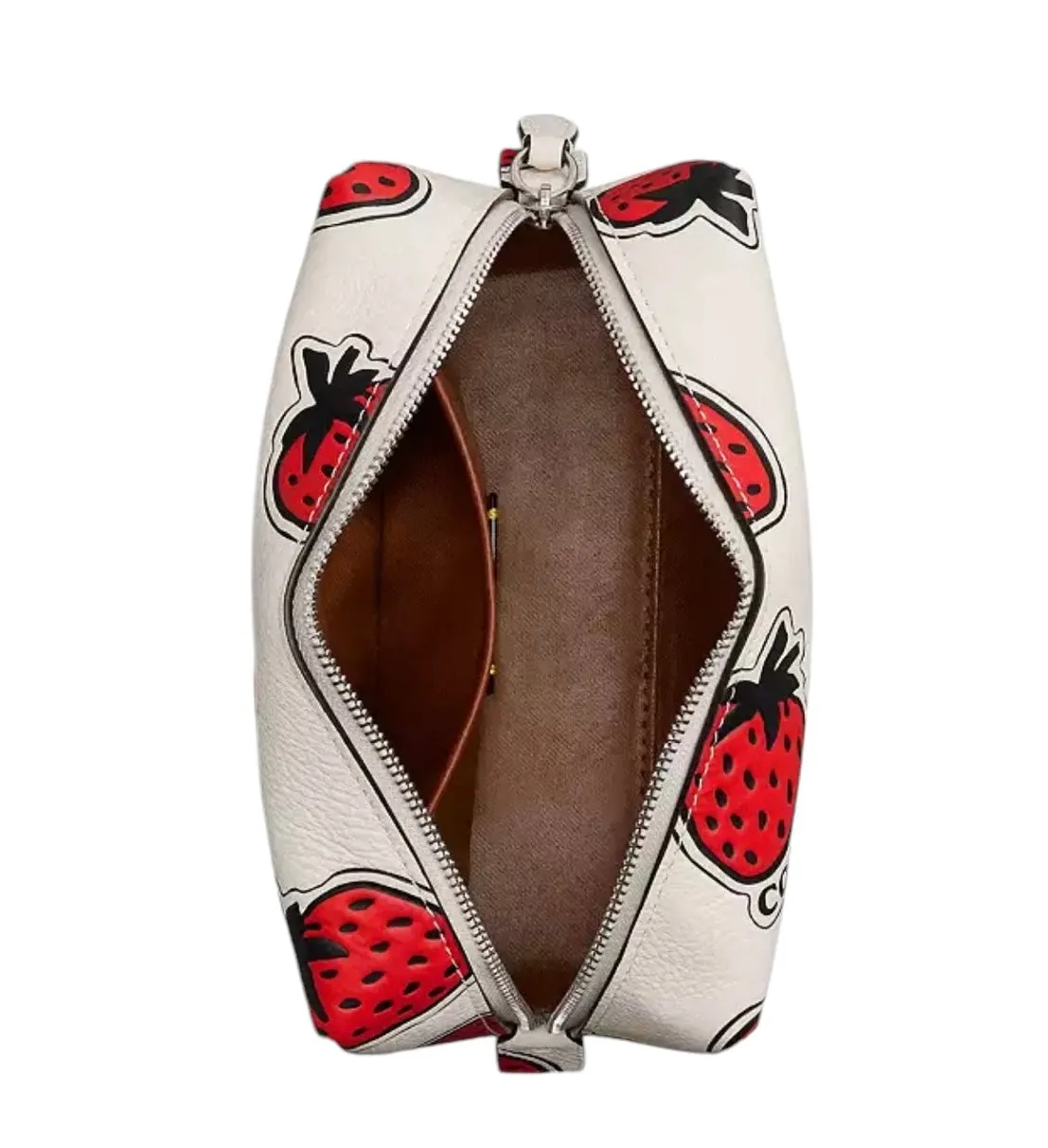 Coach Essential Cosmetic Pouch With Strawberry Print