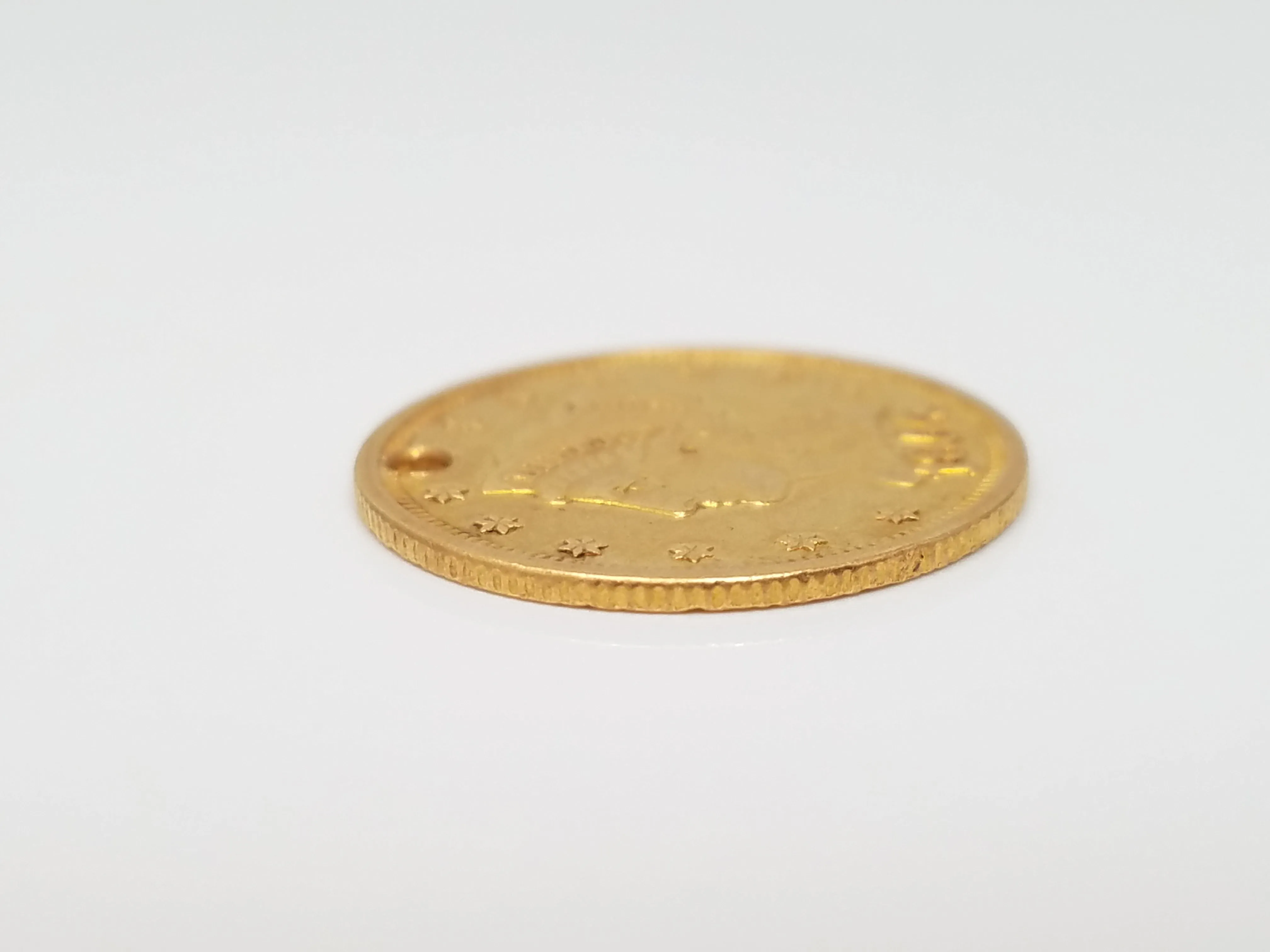 Collectable 1854 $2.50 Love Token Gold Coin