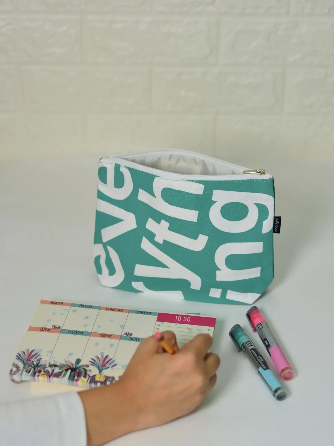 Cosmetic Pouch - Something Green