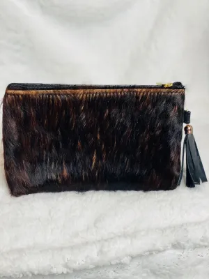 Cowhide Cosmetic Bag