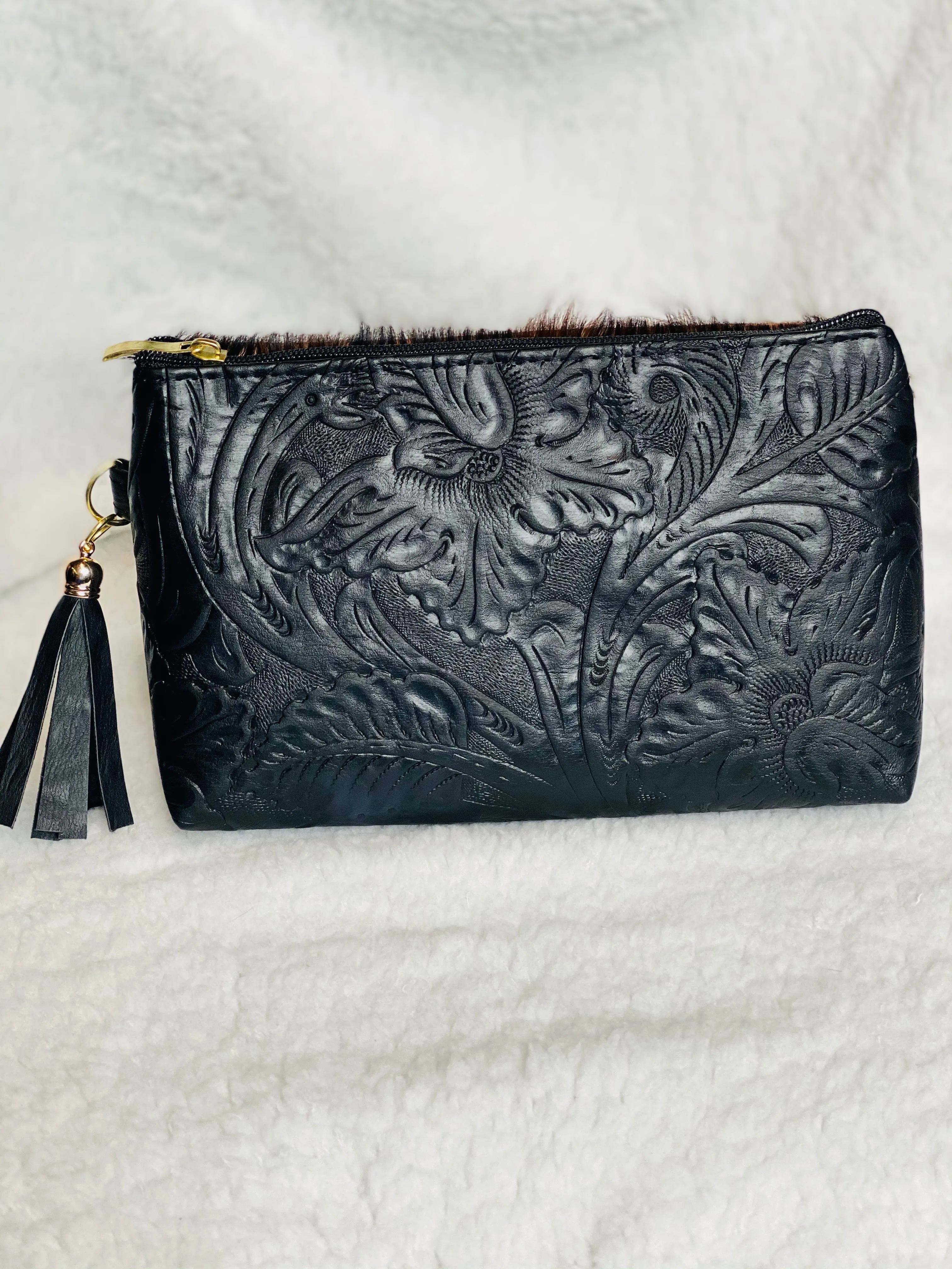 Cowhide Cosmetic Bag