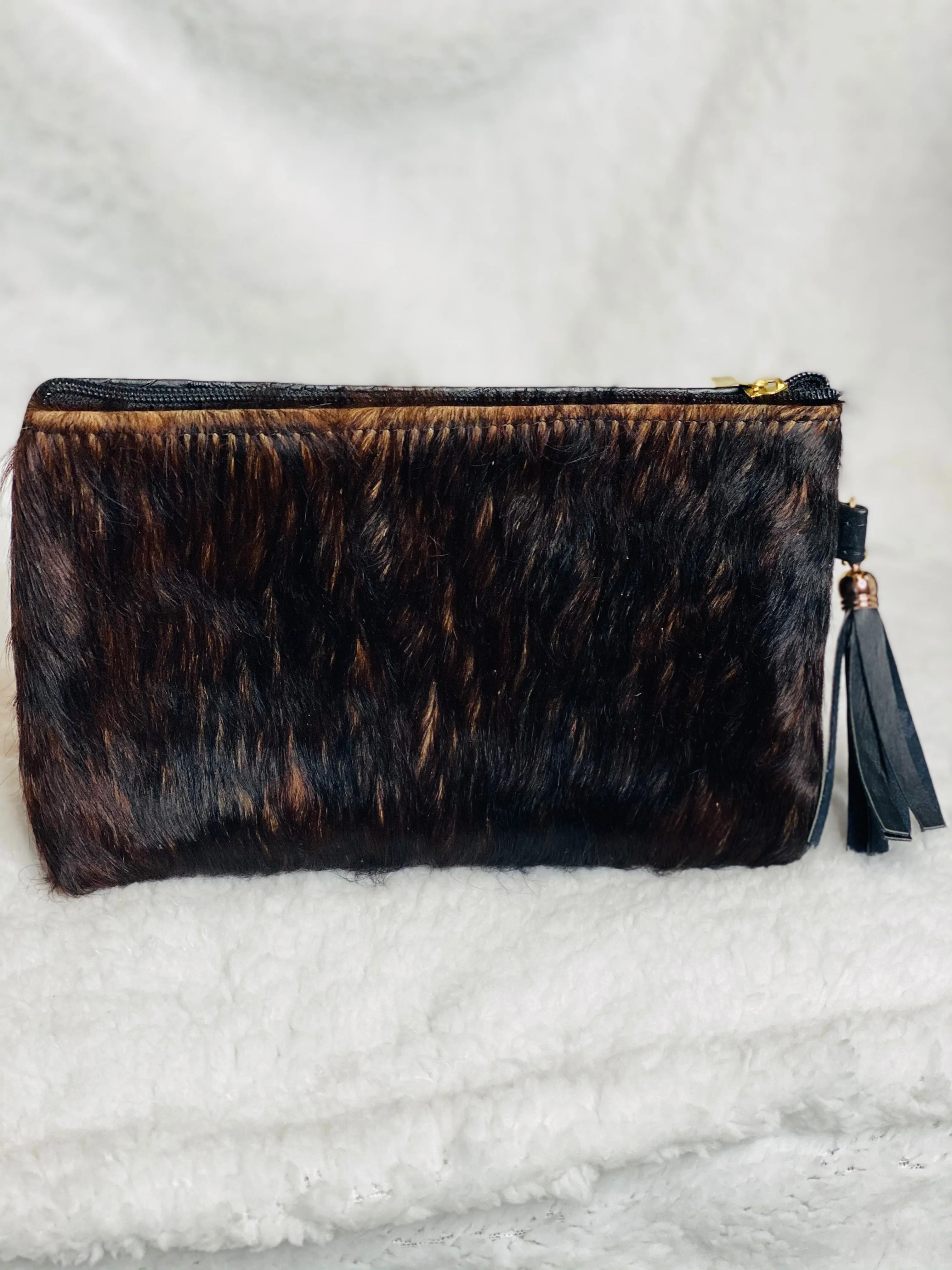 Cowhide Cosmetic Bag
